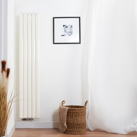 Ultraheat Bombe White Vertical Designer Aluminium Radiators (10 Sizes)