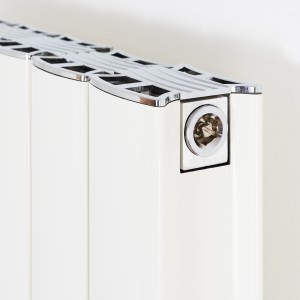 Ultraheat Bombe White Vertical Designer Aluminium Radiators (10 Sizes)