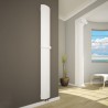 Ultraheat Mira White Vertical Designer Aluminium Radiators -Towel Bar Included (3 Sizes)