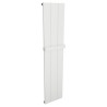Ultraheat Plateau White Vertical Designer Aluminium Radiators - Towel Bar Included (8 Sizes)