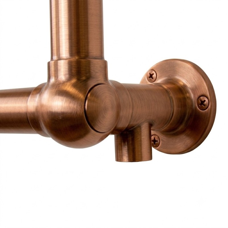 500mm (w) x 750mm (h) Harley Copper Traditional Towel Rail