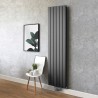 Ultraheat Tian Anthracite Vertical Single & Double Designer Radiators (12 Sizes)