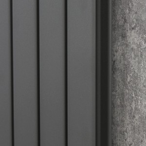 Ultraheat Tian Anthracite Vertical Single & Double Designer Radiators (12 Sizes)