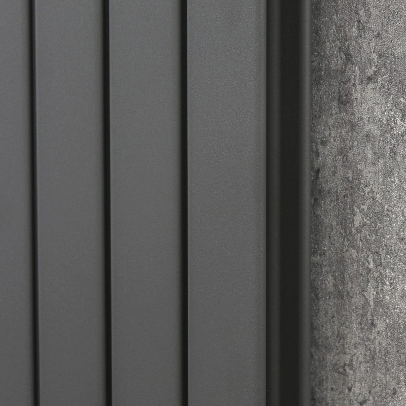 Ultraheat Tian Anthracite Vertical Designer Radiators - closeup