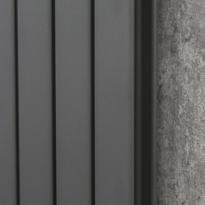 Ultraheat Tian Anthracite Vertical Designer Radiators - closeup