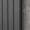 Ultraheat Tian Anthracite Vertical Designer Radiators - closeup