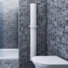 Ultraheat Mira White Vertical Designer Aluminium Radiators -Towel Bar Included (3 Sizes)