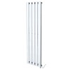 Corwen Chrome Flat Panel Electrical Vertical Radiators
