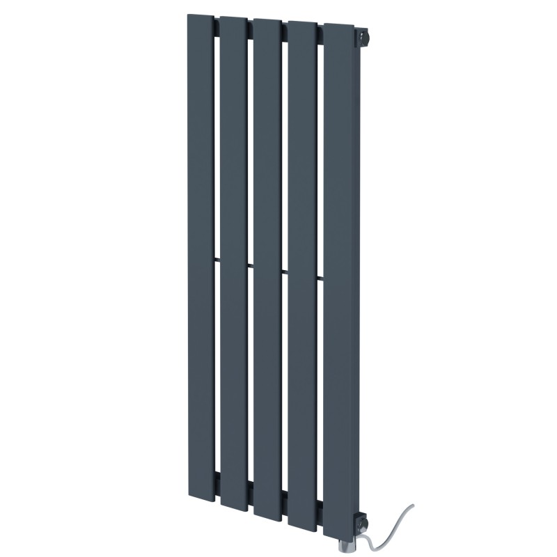 Corwen Anthracite Flat Panel Electrical Vertical Radiators