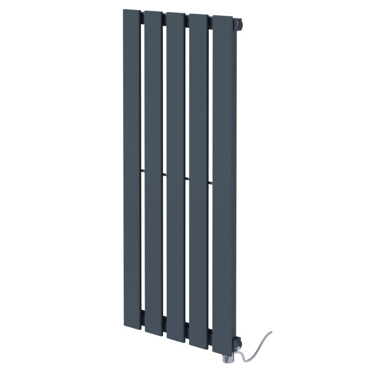 Corwen Anthracite Flat Panel Electrical Vertical Radiators