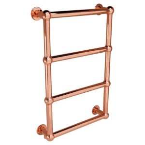 500mm (w) x 750mm (h) Harley Polished Copper Traditional Wall Mounted Towel Rail