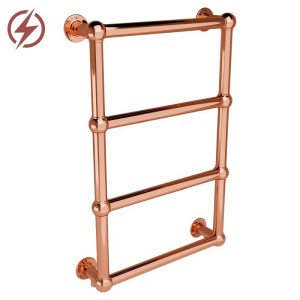 500mm (w) x 750mm (h) Harley Polished Copper Electric Traditional Towel Rail