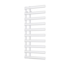 500mm (w) x 1140mm (h) Velox White Designer Towel Rail