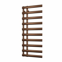 500mm (w) x 1140mm (h) Velox Brushed Bronze Designer Towel Rail