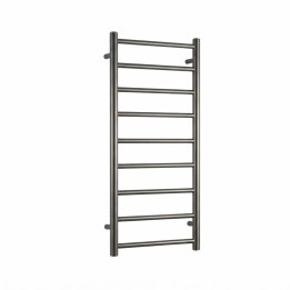 500mm (w) x 1200mm (h) Aqua Gunmetal Designer Towel Rail