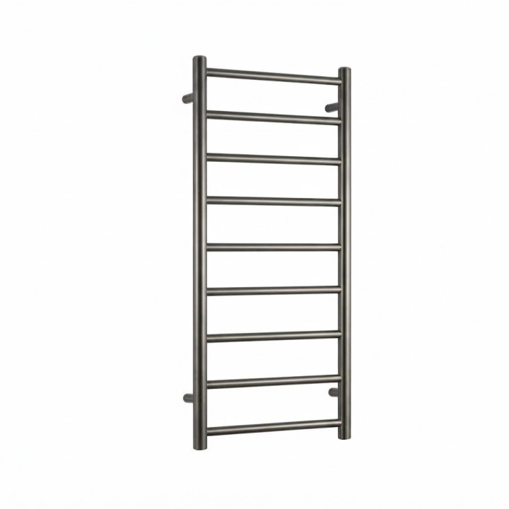 500mm (w) x 1200mm (h) Aqua Gunmetal Designer Towel Rail