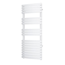 500mm (w) x 1200mm (h) Castell White Designer Towel Rail