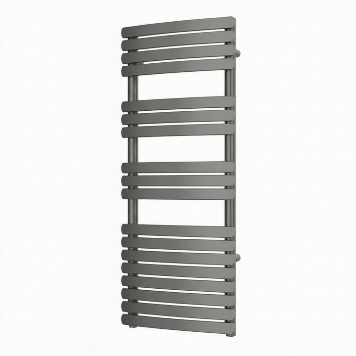 500mm (w) x 1200mm (h) Castell Gunmetal Designer Towel Rail