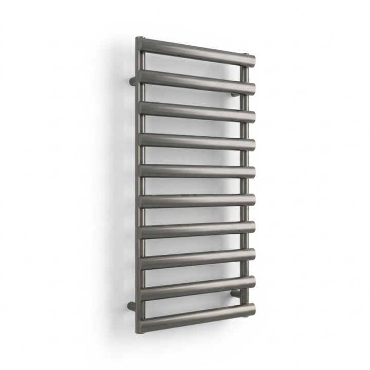 500mm (w) x 1140mm (h) Verus Gunmetal Designer Towel Rail