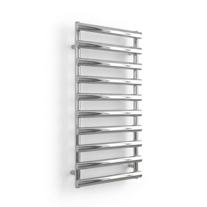 500mm (w) x 1140mm (h) Verus Chrome Designer Towel Rail