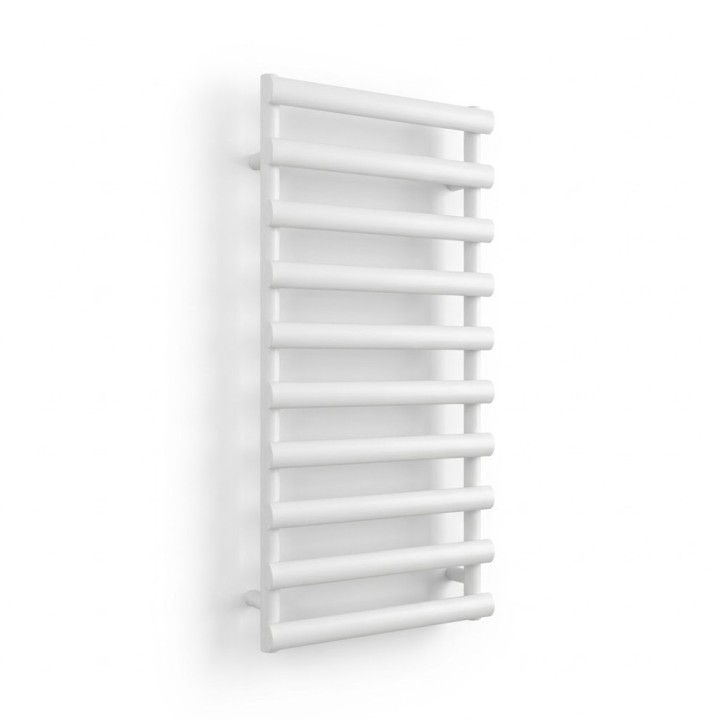 500mm (w) x 1140mm (h) Verus White Designer Towel Rail