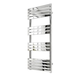 500mm (w) x 1200mm (h) Clarus Chrome Designer Towel Rail