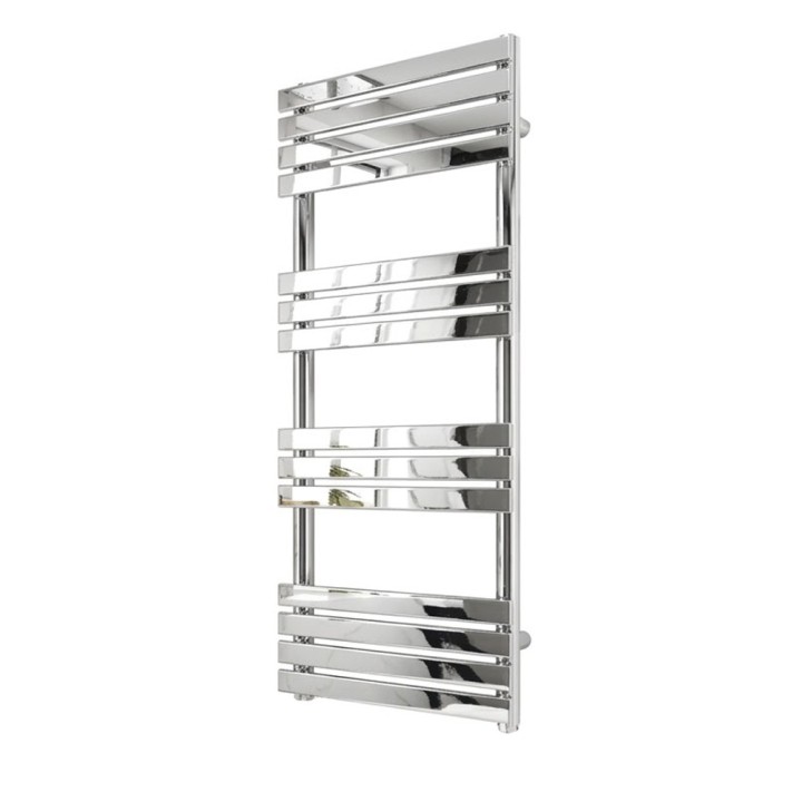 500mm (w) x 1200mm (h) Clarus Chrome Designer Towel Rail