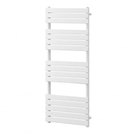 500mm (w) x 1600mm (h) Lux White Designer Towel Rail