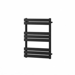 500mm (w) x 800mm (h) Lux Matt Black Designer Towel Rail