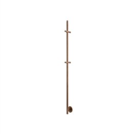 97mm (w) x 1200mm (h) Brushed Bronze Dry Electric Thermostatic Coat / Robe Hanger (Manual Dial)
