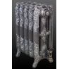 The "Charlestone" 570mm (H) 3 Column Traditional Victorian Cast Iron Radiator - Natural Cast with Pewter Highlight