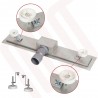 Design 3 - Stainless Steel "Rectangular" Wetroom Drainage System - 5 Sizes (600mm to 1500mm)