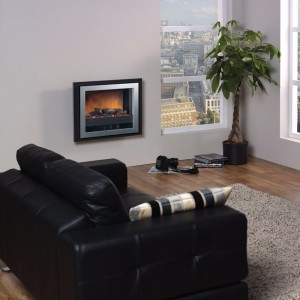 Dimplex 2.0KW Wall Mounted "Bizet" Black/White Electric Fire