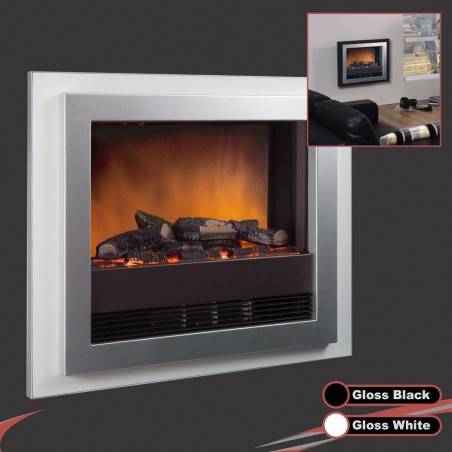 Dimplex 2.0KW Wall Mounted "Bizet" Black/White Electric Fire