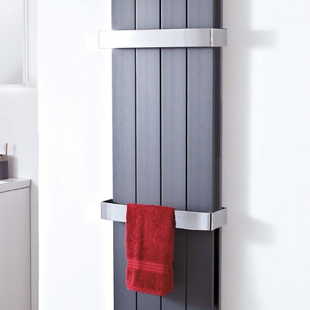 Chrome Towel Bar for "Wave and Flow" Double Aluminium Radiators