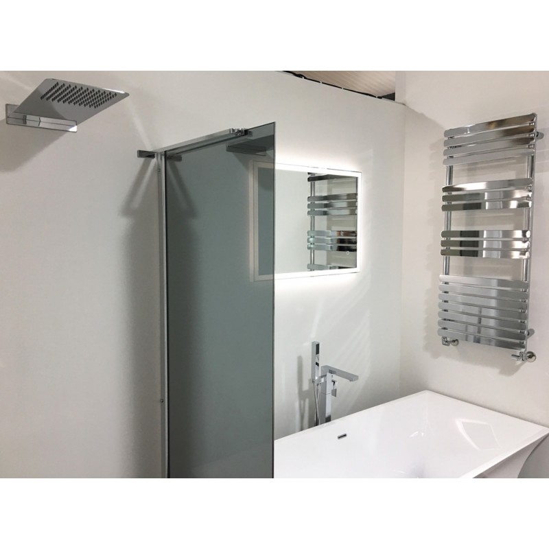 500 x 1200 Castell Chrome Heated Towel Rail