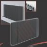 1030mm (w) x 500mm (h) "Cariad" Double Panel Anthracite Horizontal Aluminium Radiator (22 Extrusions)