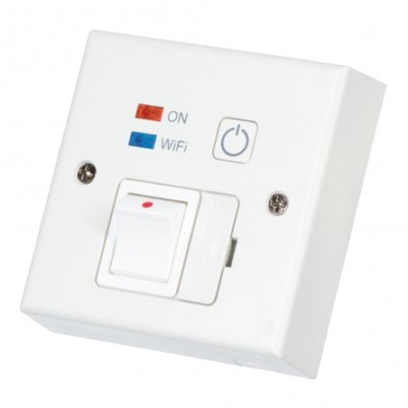 White Wi-Fi Controlled Switched Fused Spur