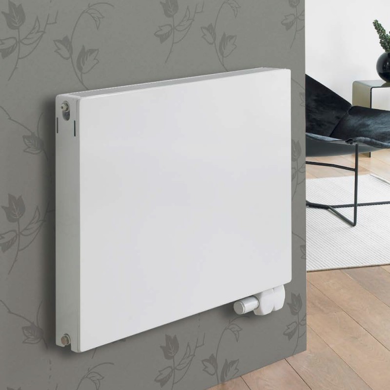 Ultraheat "Planal" Flat Panel Horizontal White Radiator (47 Sizes - Double Panel, Single Convector)