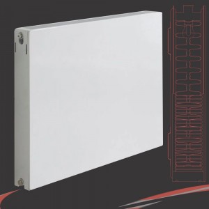 Ultraheat "Planal" Flat Panel Horizontal White Radiator (59 Sizes - Double Panel, Double Convector)