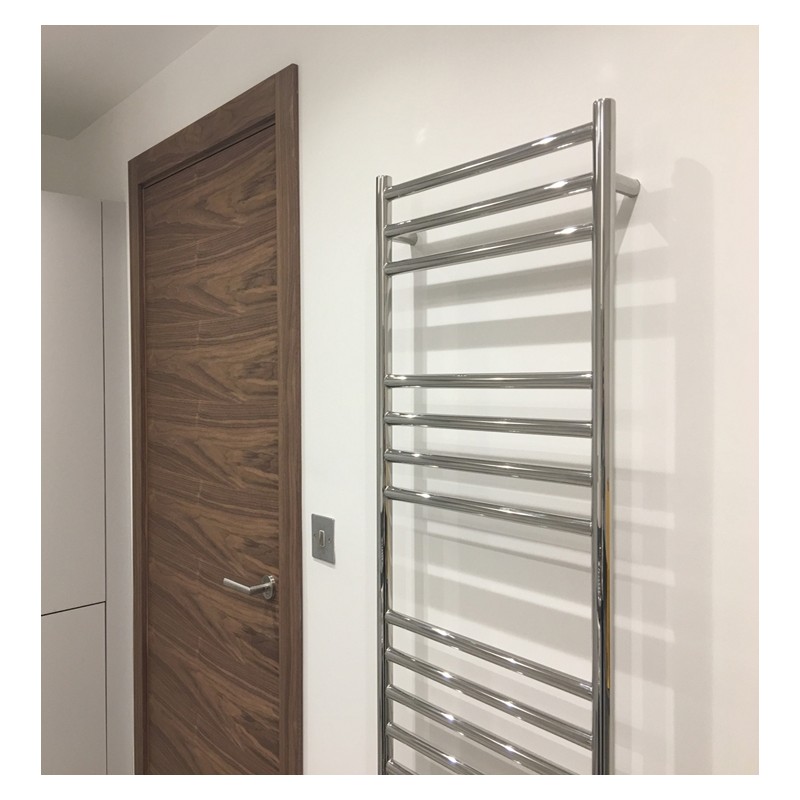 350mm (w) x 1600mm (h) Polished Stainless Steel Towel Rail