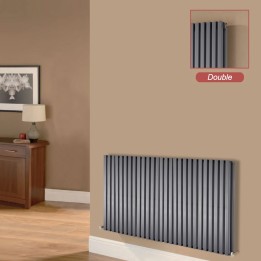 Ultraheat "Klon" Designer Anthracite D-Profile Double Horizontal Radiators (10 Sizes)