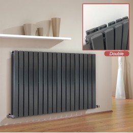Ultraheat "Linear" Anthracite Double Flat Panel Horizontal Radiators 