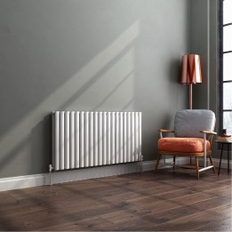 Ultraheat "Sofi" White Double Oval Tube Horizontal Radiators (11 Sizes)