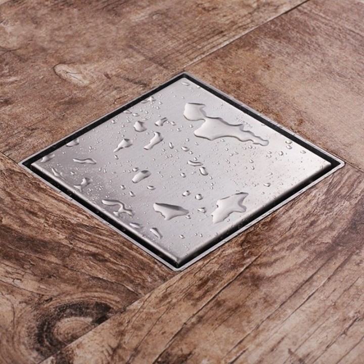 Design 11 - Stainless Steel 150mm "Square" Wetroom Drainage System