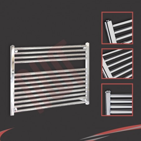 900mm  x 600mm Straight Chrome Towel Rail