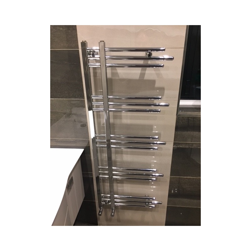 500mm (w) x 1200mm (h) Beaumaris Chrome Designer Towel Rail