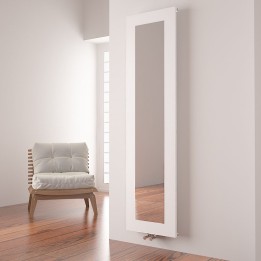 Carisa "Quadro" White Aluminium Designer Mirror Radiators (2 Sizes)