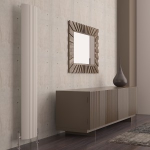 Carisa "Gaia" White Aluminium Designer Vertical Radiators (3 Sizes)