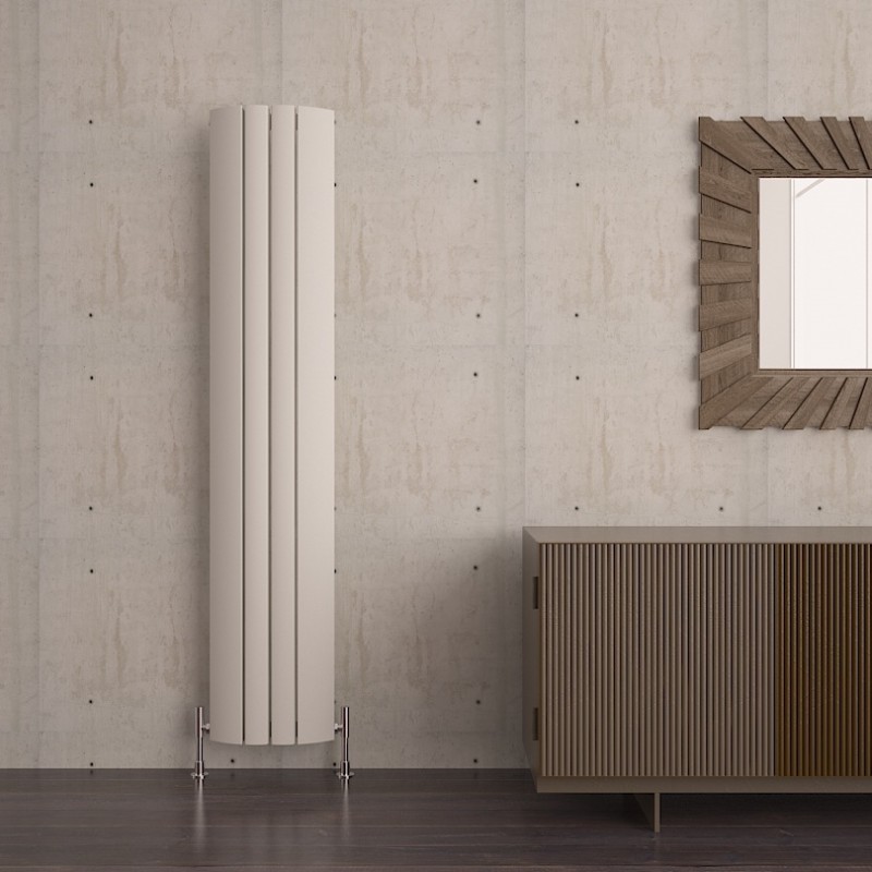 Carisa "Gaia" White Aluminium Designer Radiators (6 Sizes)